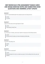 Msf Ridercoach Pre-Assignment Range Cards&NewLine;And Range Exercise Notes And Narratives Exam&NewLine;Questions And Answers Latest Update&NewLine;