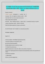 LCP4804 Exam Preparation Study Guide&colon; Verified Questions&comma; Answers & Case Law Review