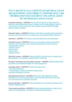 WGU C468 Information Management and Application of Technology Final OA Exam 2027 &vert; 100&plus; Questions and Answers&NewLine;