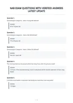 Nab Exam Questions With Verified Answers&NewLine;Latest Update