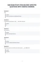 Nab Exam Study Stan Mucinic Expected&NewLine;Questions With Verified Answers