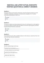 Nab Rcal Law Latest Actual Exam With&NewLine;Verified Questions & Correct Answers