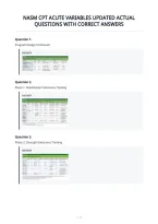 Nasm Cpt Acute Variables Updated Actual&NewLine;Questions With Correct Answers