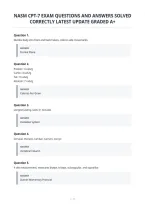 Nasm Cpt-7 Exam Questions And Answers Solved&NewLine;Correctly Latest Update Graded A&plus;