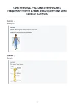 Nasm Personal Training Certification&NewLine;Frequently Tested Actual Exam Questions With&NewLine;Correct Answers