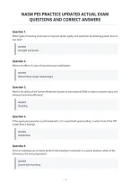 Nasm Pes Practice Updated Actual Exam&NewLine;Questions And Correct Answers