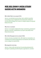 Mie 201 Exam 1 Ncsu Study&NewLine;Guide With Answers&NewLine;