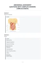 Abdominal Assessment&NewLine;Questions With Complete Answers&NewLine;&lpar;100&percnt; Accurate&rpar;