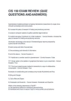 Cis 150 Exam Review &lpar;Quiz Questions And Answers&rpar;