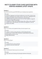 Nocti Culinary Study Guide Questions With&NewLine;Verified Answers Latest Update