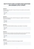 Nocti Study Guide Culinary Exam Questions&NewLine;And Answers Latest Update&NewLine;