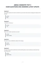 Abeka Chemistry Test 3&NewLine;Exam Questions And Answers Latest Update