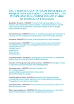 WGU C468 Information Management and Application of Technology Final OA Exam 2027 &vert; 100&plus; Questions and Answers