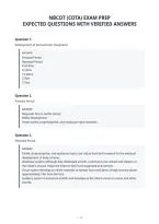 Nbcot &lpar;Cota&rpar; Exam Prep&NewLine;Expected Questions With Verified Answers