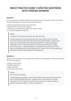 Nbcot Practice Exam 1 Expected Questions&NewLine;With Verified Answers
