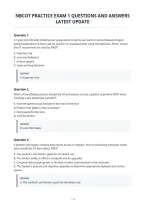 Nbcot Practice Exam 1 Questions And Answers&NewLine;Latest Update