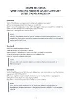 Nrcme Test Bank&NewLine;Questions And Answers Solved Correctly&NewLine;Latest Update Graded A&plus;