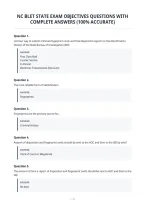 Nc Blet State Exam Objectives Questions With&NewLine;Complete Answers &lpar;100&percnt; Accurate&rpar;