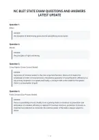 Nc Blet State Exam Questions And Answers&NewLine;Latest Update