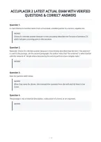 Accuplacer 2 Latest Actual Exam With Verified&NewLine;Questions & Correct Answers&NewLine;