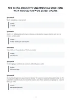 Nrf Retail Industry Fundamentals Questions&NewLine;With Verified Answers Latest Update&NewLine;