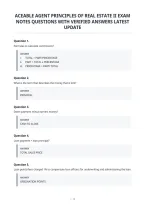Aceable Agent Principles Of Real Estate Ii Exam&NewLine;Notes Questions With Verified Answers Latest&NewLine;Update