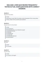 Nsg 2600&colon; Liver Quiz Review Frequently&NewLine;Tested Actual Exam Questions With Correct&NewLine;Answers&NewLine;
