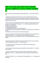 Moa 110 Final Questions And Answers&NewLine;Solved Correctly Latest Update Graded&NewLine;A&plus;