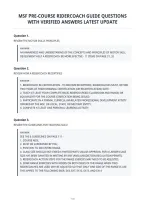 Msf Pre-Course Ridercoach Guide Questions&NewLine;With Verified Answers Latest Update&NewLine;