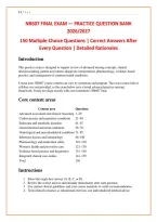 NR607 FINAL EXAM &mdash; PRACTICE QUESTION BANK &NewLine;2026&sol;2027 &NewLine;150 Multiple-Choice Questions &vert; Correct Answers After Every Question &vert; Detailed Rationales &NewLine;