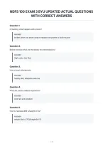 Ndfs 100 Exam 3 Byu Updated Actual Questions&NewLine;With Correct Answers&NewLine;