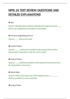 Nfpa 24 Test Review Questions And&NewLine;Detailed Explanations