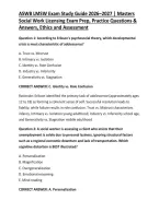 ASWB LMSW Exam Study Guide 2026&ndash;2027 &vert; Masters Social Work Licensing Exam Prep&comma; Practice Questions & Answers&comma; Ethics and Assessment