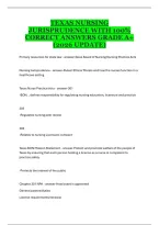 Texas Nursing Jurisprudence Exam &ndash; Complete Study Guide and Practice Questions