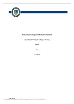 iHuman Week 5 Reflection &vert; Clinical Case Study & Nursing Reflection Guide