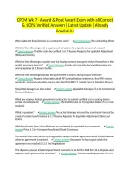 CPCM Wk 7 - Award & Post Award Exam with all Correct & 100&percnt; Verified Answers &vert;Latest Update &vert;Already Graded A&plus;