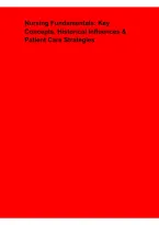 Nursing Fundamentals &ndash; Key Concepts&comma; Historical Influences & Patient Care Strategies