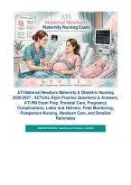 ATI Maternal Newborn Maternity & Obstetric Nursing 2026&sol;2027 &vert; ACTUAL-Style Practice Questions & Answers&comma; ATI RN Exam Prep&comma; Prenatal Care&comma; Pregnancy Complications&comma; Labor and Delivery&comma; Fetal Monitoring&comma; Postpartum Nursing&comma; Newborn Care&comma; and Detailed Ration