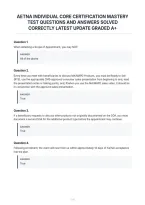 Aetna Individual Core Certification Mastery&NewLine;Test Questions And Answers Solved&NewLine;Correctly Latest Update Graded A&plus;