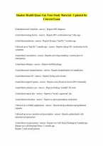 Shadow Health Quan Van Tran Study Material - Updated for Current Exam
