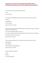 Ca Bail Exam Comprehensive Questions With Multiple Choices &vert;Verified & Revised Answers &lpar;New&rpar; 2026 Update Already Graded A&plus;
