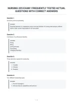 Nursing 205 Exam 1 Frequently Tested Actual&NewLine;Questions With Correct Answers