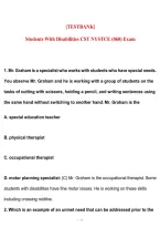 Students With Disabilities CST NYSTCE &lpar;060&rpar; Exam Test Bank