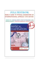  Seidel&rsquo;s Guide to Physical Examination 10th Edition by Jane Ball&comma; Joyce Dains&comma; John Flynn&comma; Barry Solomon & Rosalyn Stewart Test Bank