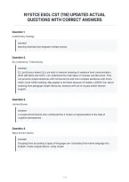 Nystce Esol Cst &lpar;116&rpar; Updated Actual&NewLine;Questions With Correct Answers