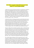 WGU-D450 Community Health HESI Final Exam Study Guide 139 - Current Edition Solutions
