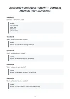 Omsa Study Guide Questions With Complete&NewLine;Answers &lpar;100&percnt; Accurate&rpar;&NewLine;