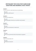 Ophthalmic Tech Coa Study Guide Exam&NewLine;Questions And Answers Latest Update