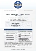 CUSECO  &vert;Certified US Export Compliance Officer Exam BUNDLE 2026&sol;2027&sol;2028 &vert; 3 Exam Sets &vert; Newly Released &vert; Actual Exam &vert; Guaranteed Pass - A&plus; Graded