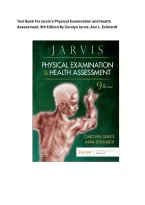 Test Bank for Jarvis&rsquo;s Physical Examination and Health Assessment&comma; 9th Edition&comma; by Carolyn Jarvis and Ann L&period; Eckhardt